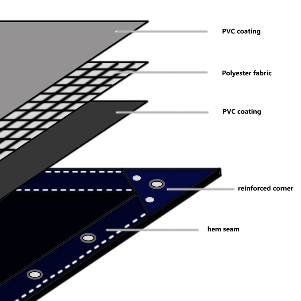 Pressu 650 G/M² 5X6 M Valkoinen