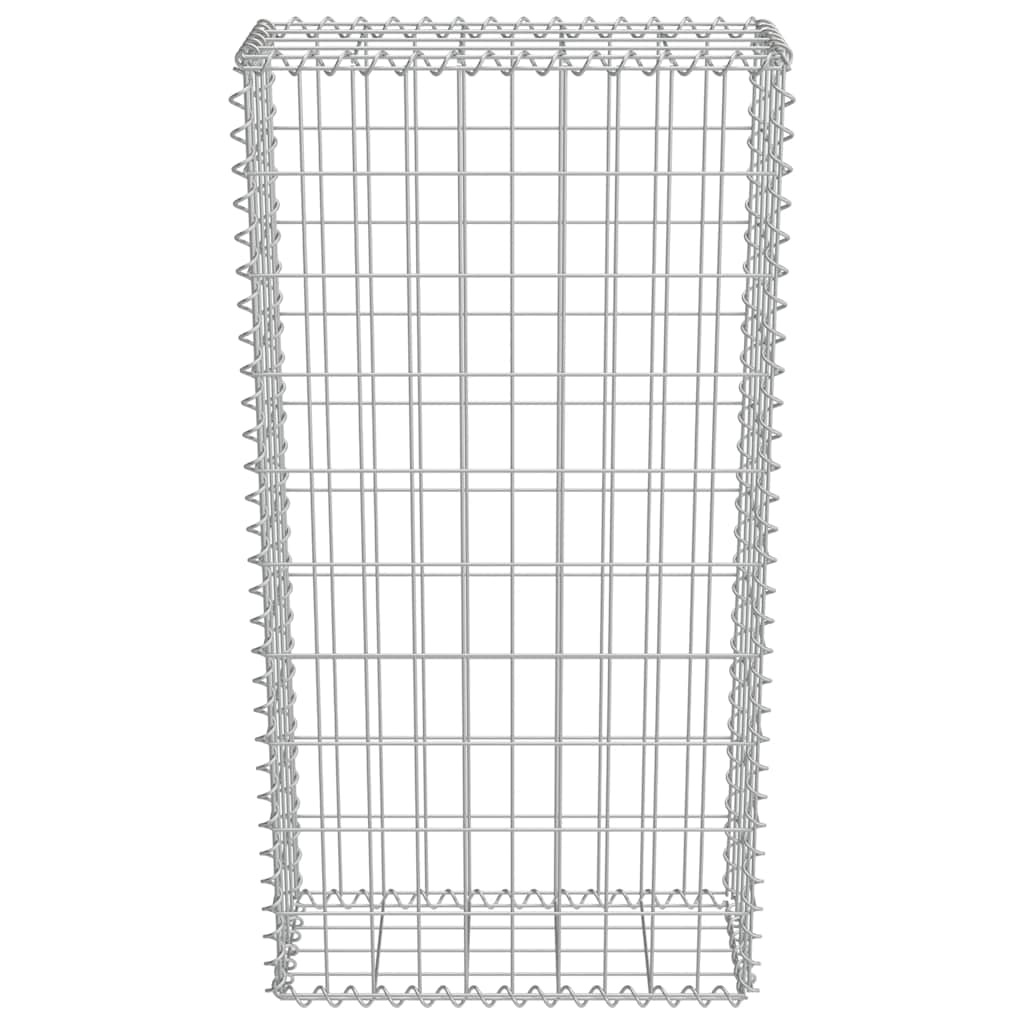 Gabionseinä Kansilla Galvanoitu Teräs 50X20X100 Cm