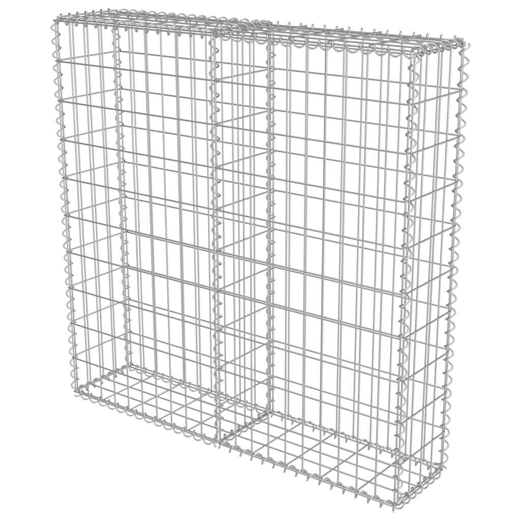 Gabion-Kivikori Kansilla Galvanoitu Teräs 100X20X100 Cm