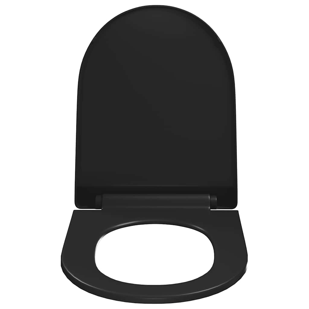 Soft-Close Wc-Istuin Pikakiinnityksellä Musta