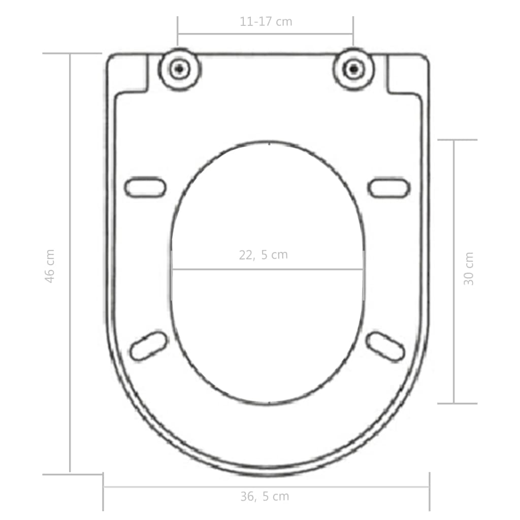 Soft-Close Wc-Istuin Pikakiinnityksellä Musta