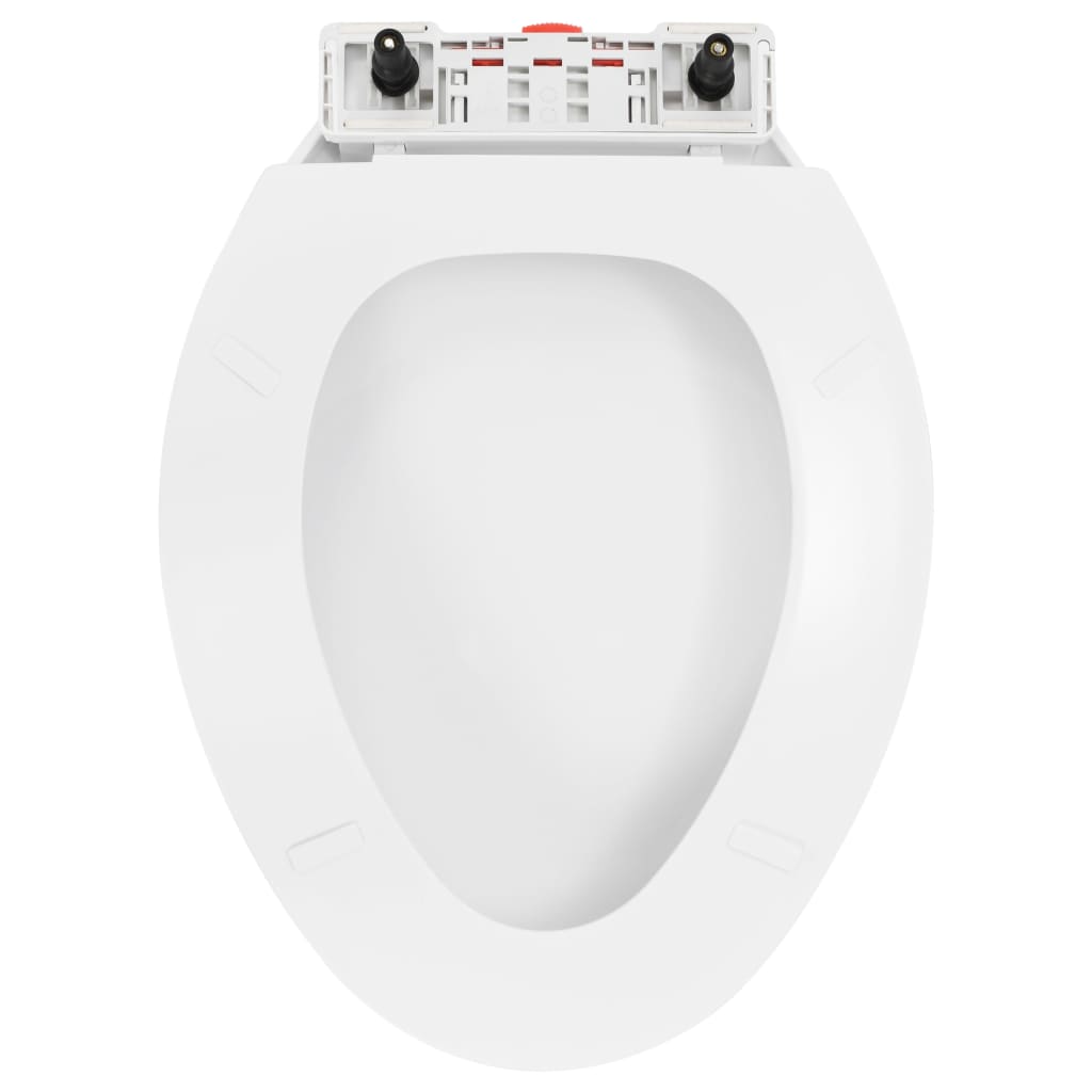 Soft-Close Wc-Istuin Pikakiinnityksellä Valkoinen