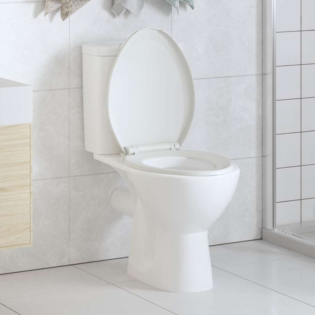 Soft-Close Wc-Istuin Pikakiinnityksellä Valkoinen