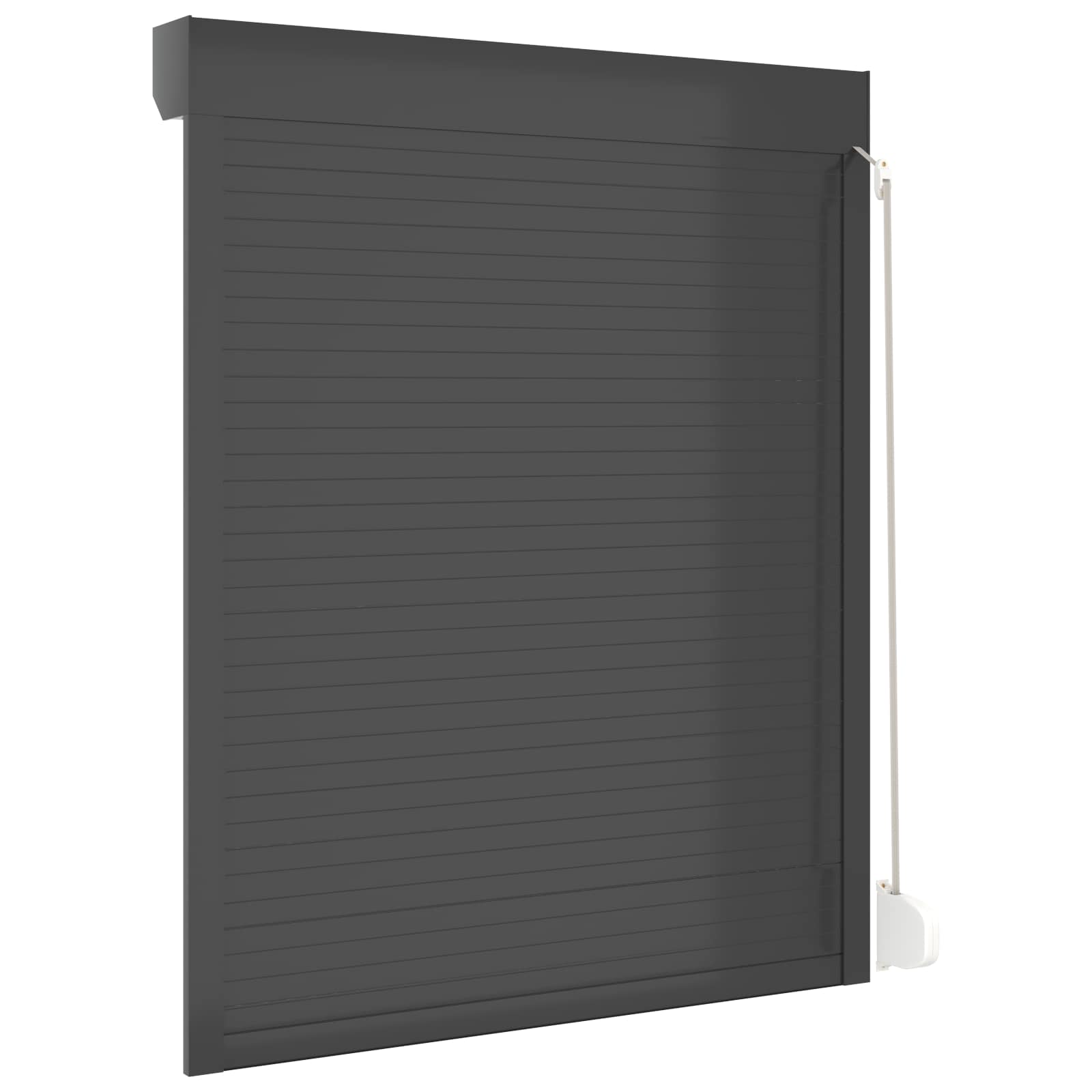 Rullakaihdin Antrasiitti 120 X 150 Cm Alumiini Ja Polyuretaani