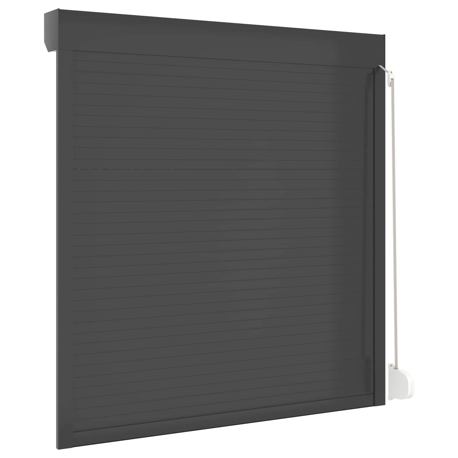 Rullakaihdin Antrasiitti 140 X 150 Cm Alumiini Ja Polyuretaani