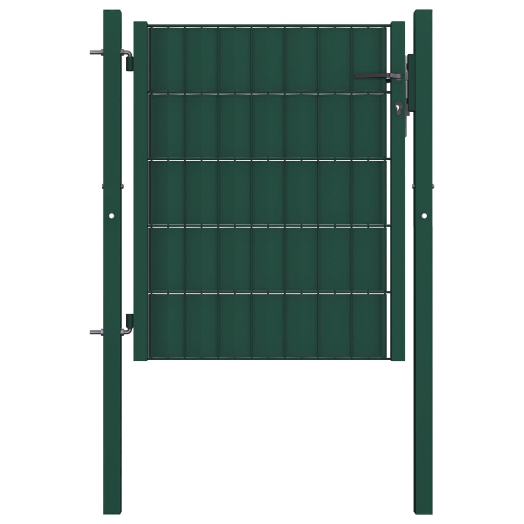 Aitaportti Pvc Ja Teräs 100X81 Cm Vihreä