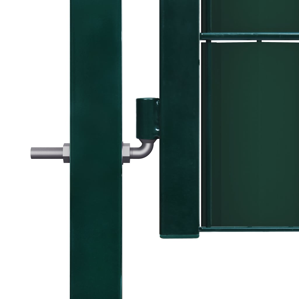 Aitaportti Pvc Ja Teräs 100X81 Cm Vihreä