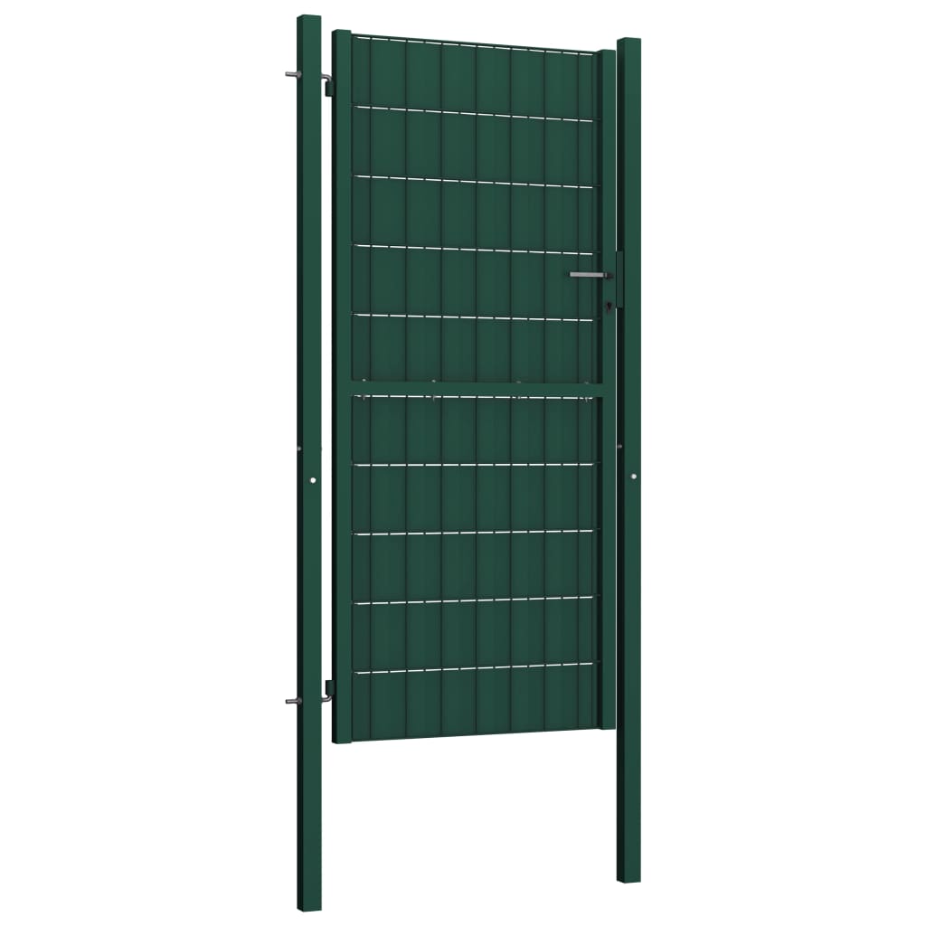 Aitaportti Pvc Ja Teräs 100X124 Cm Vihreä