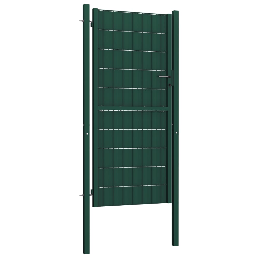 Aitaportti Pvc Ja Teräs 100X204 Cm Vihreä