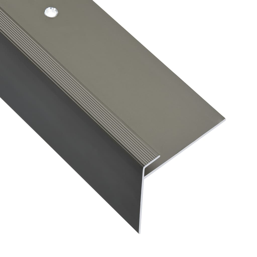 F-Muotoiset Portaikon Suojukset 15 Kpl Alumiini 100 Cm Ruskea