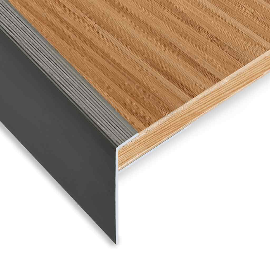 F-Muotoiset Portaikon Suojukset 15 Kpl Alumiini 100 Cm Ruskea