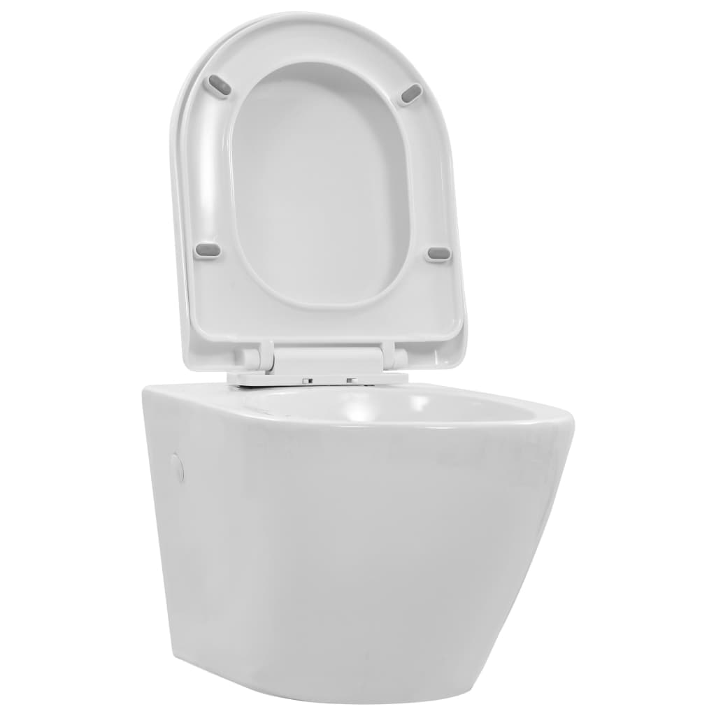 Seinäkiinnitettävä Wc Ei Huuhtelurengasta Keraaminen Valkoinen