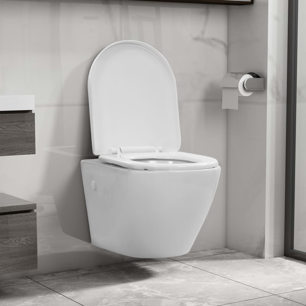 Seinäkiinnitettävä Wc Ei Huuhtelurengasta Keraaminen Valkoinen