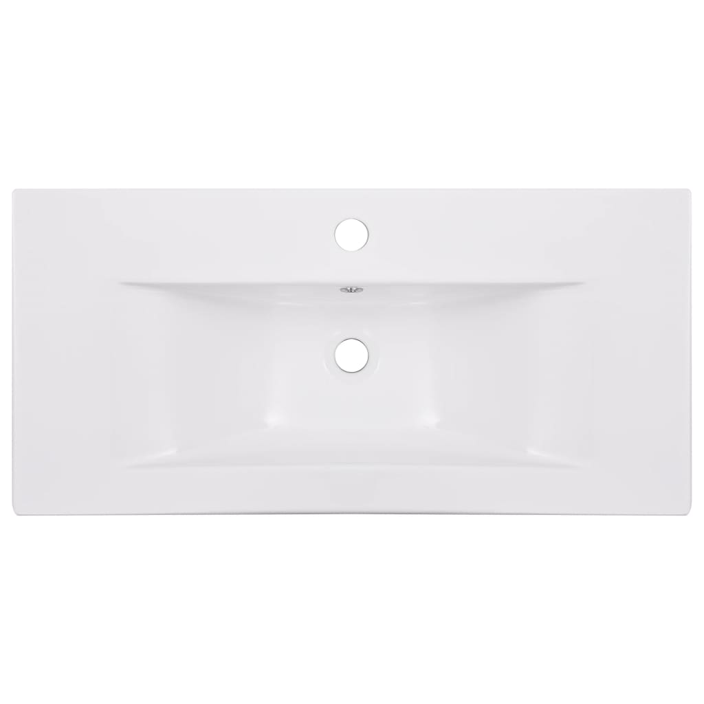 Sisäänrakennettu Pesuallas 81X39,5X18,5 Cm Keraaminen Valkoinen