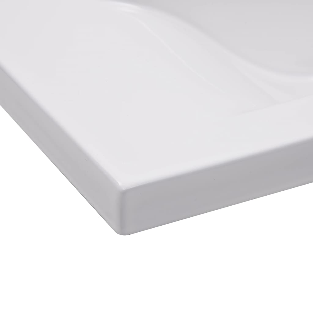 Sisäänrakennettu Pesuallas 81X39,5X18,5 Cm Keraaminen Valkoinen