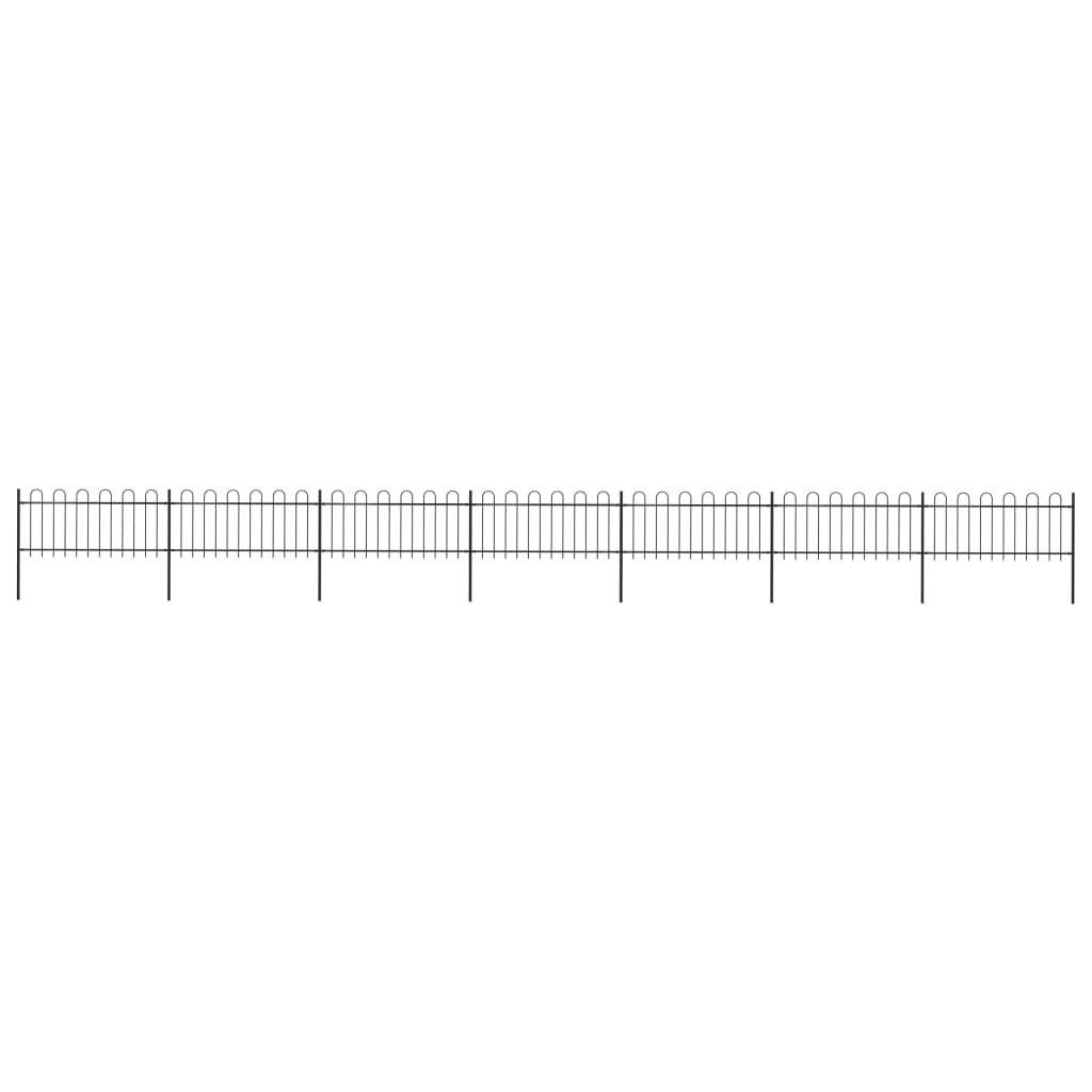 Puutarha-Aita Kaarella Terästä 1248X80 Cm Musta