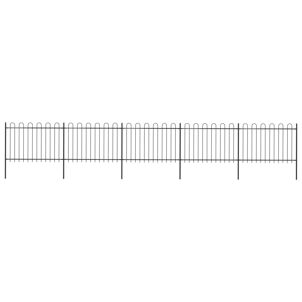 Puutarha-Aita Kaarikärjillä 8,5X1,2 M Teräs Musta