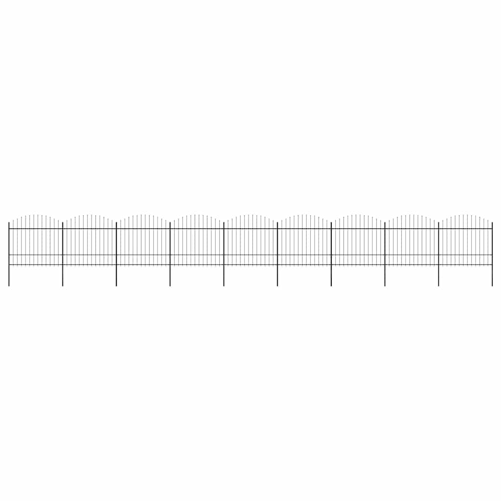Puutarha-Aita Keihäskärjillä Teräs (1,5-1,75)X15,3 M Musta