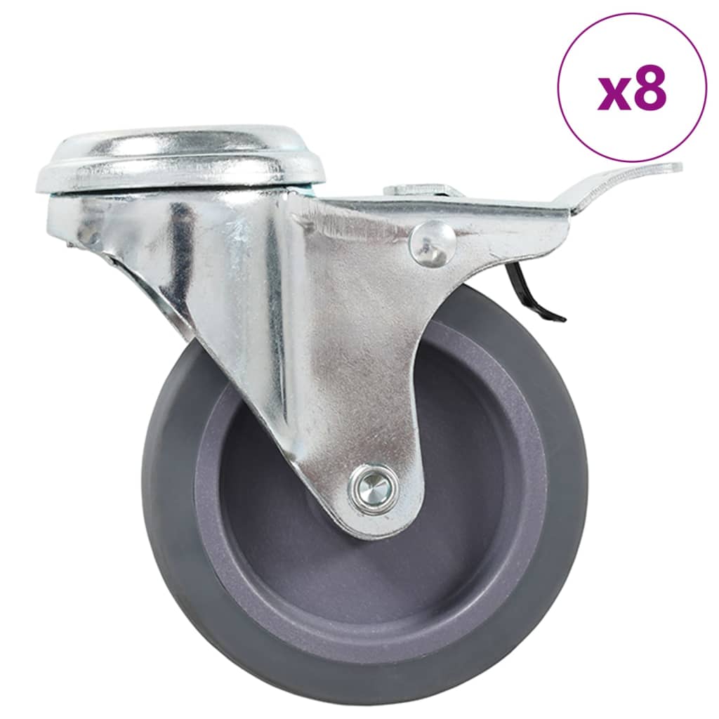 Rullapyörät Pultinrei´illä 8 Kpl 75 Mm