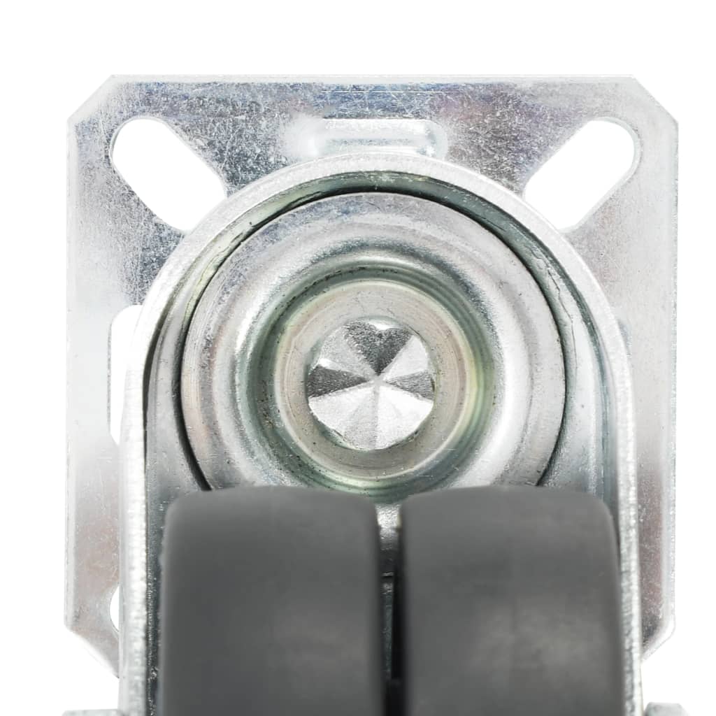 8 Kpl Kaksipyöräiset Kääntyvät Pyörät 50 Mm