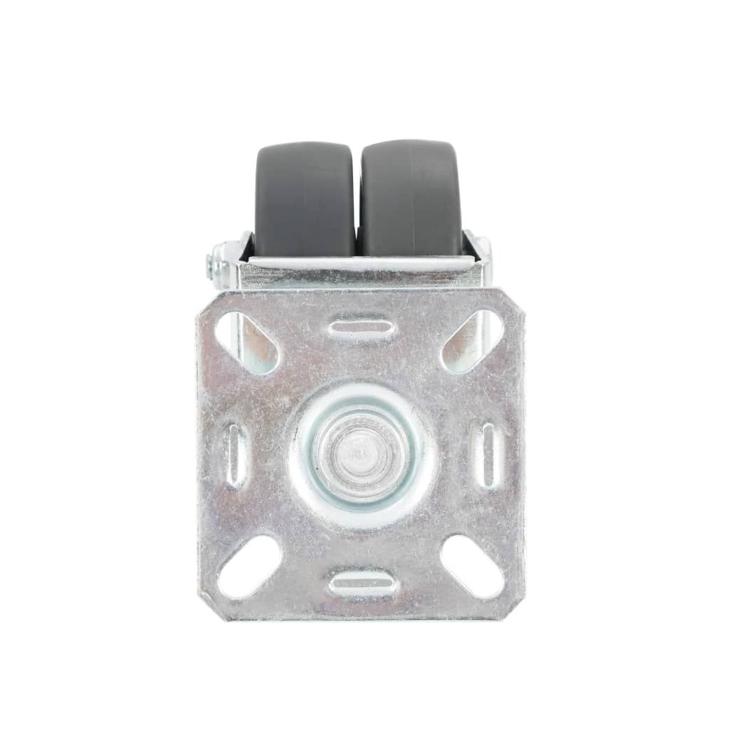 16 Kpl Kaksoispyöräiset Kääntyvät Pyörät 50 Mm