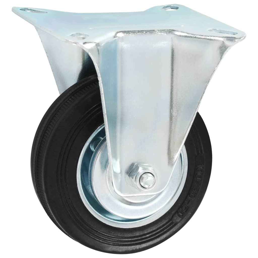 16 Kpl Kiinteät Pyörät 100 Mm