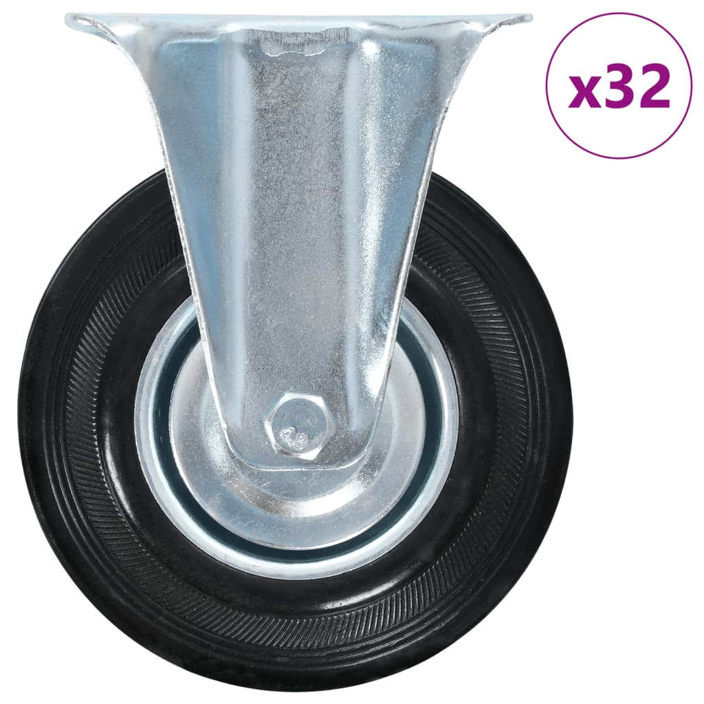 Rullapyörät Kiinteät 32 Kpl 125 Mm