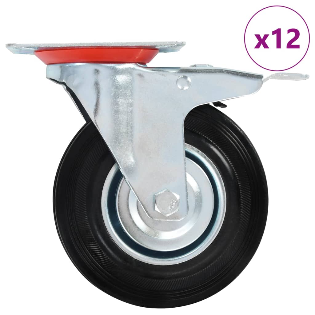 Rullapyörät 12 Kpl 125 Mm