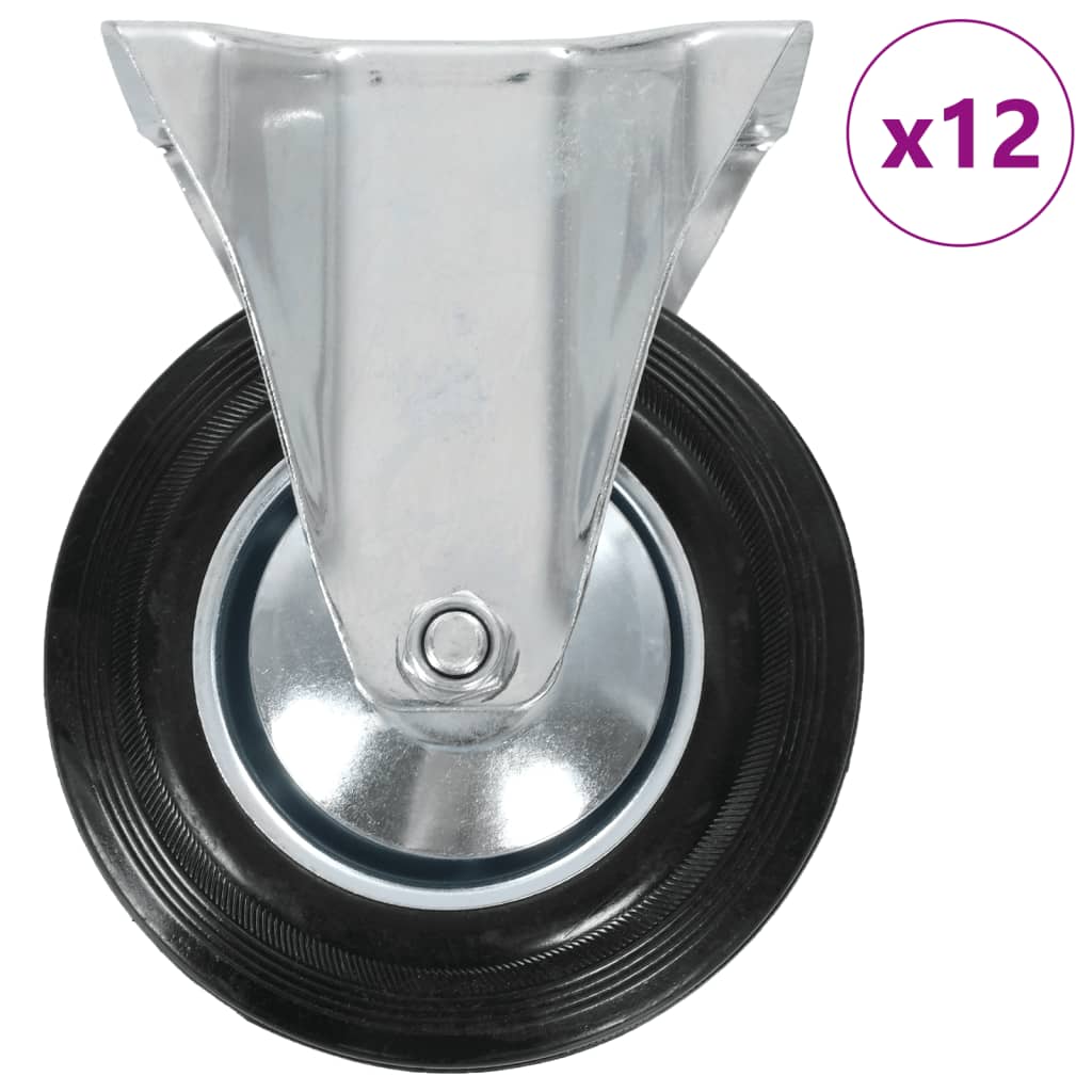 Rullapyörät Kiinteät 12 Kpl 160 Mm
