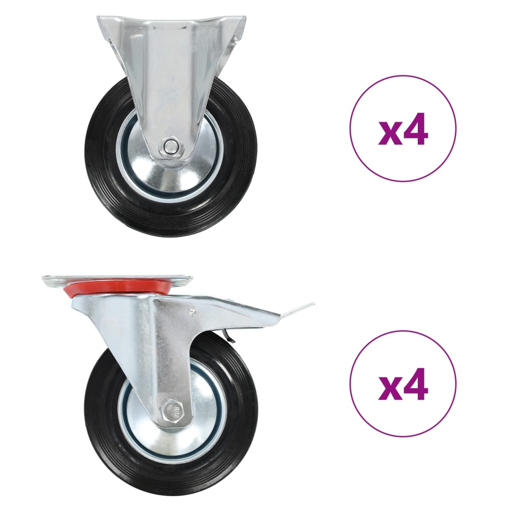 Rullapyörät 8 Kpl 160 Mm