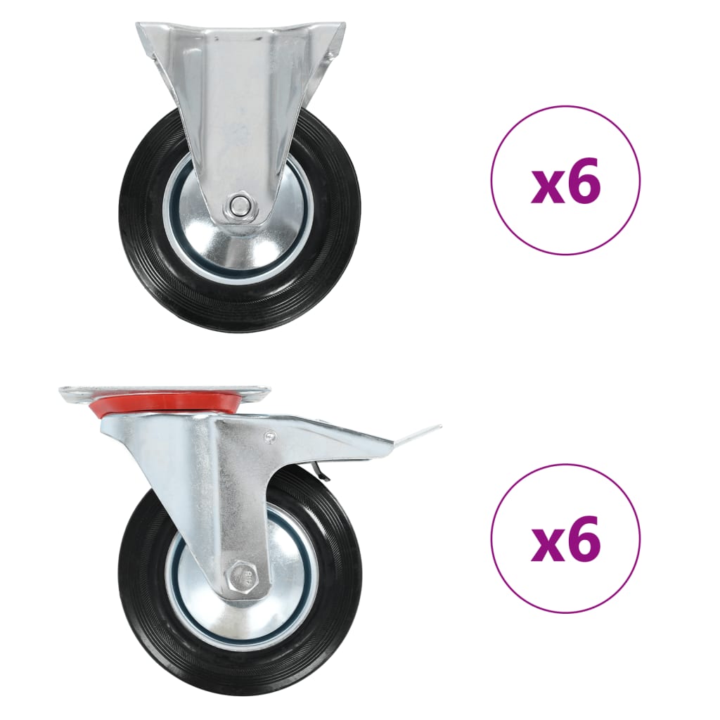 Rullapyörät 12 Kpl 160 Mm