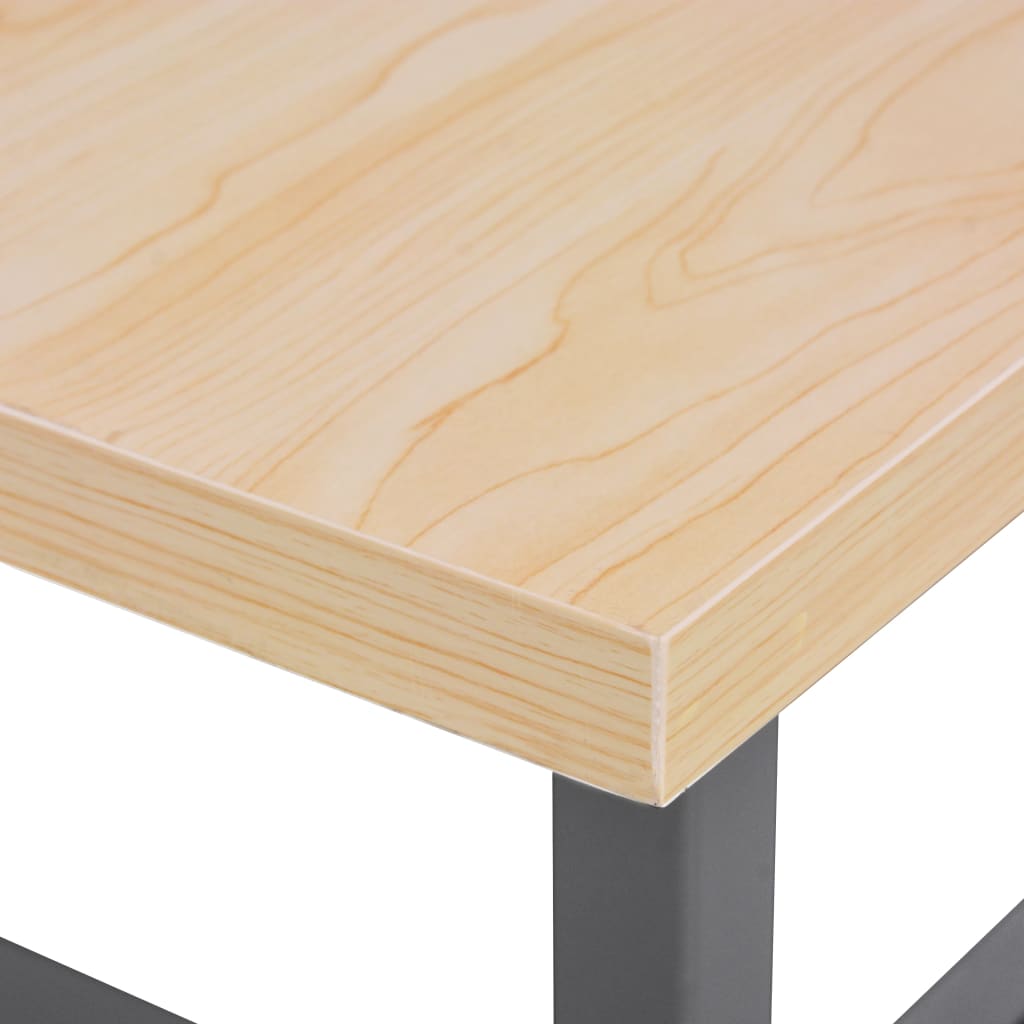 Työtaso Harmaa 120X60X85 Cm Teräs