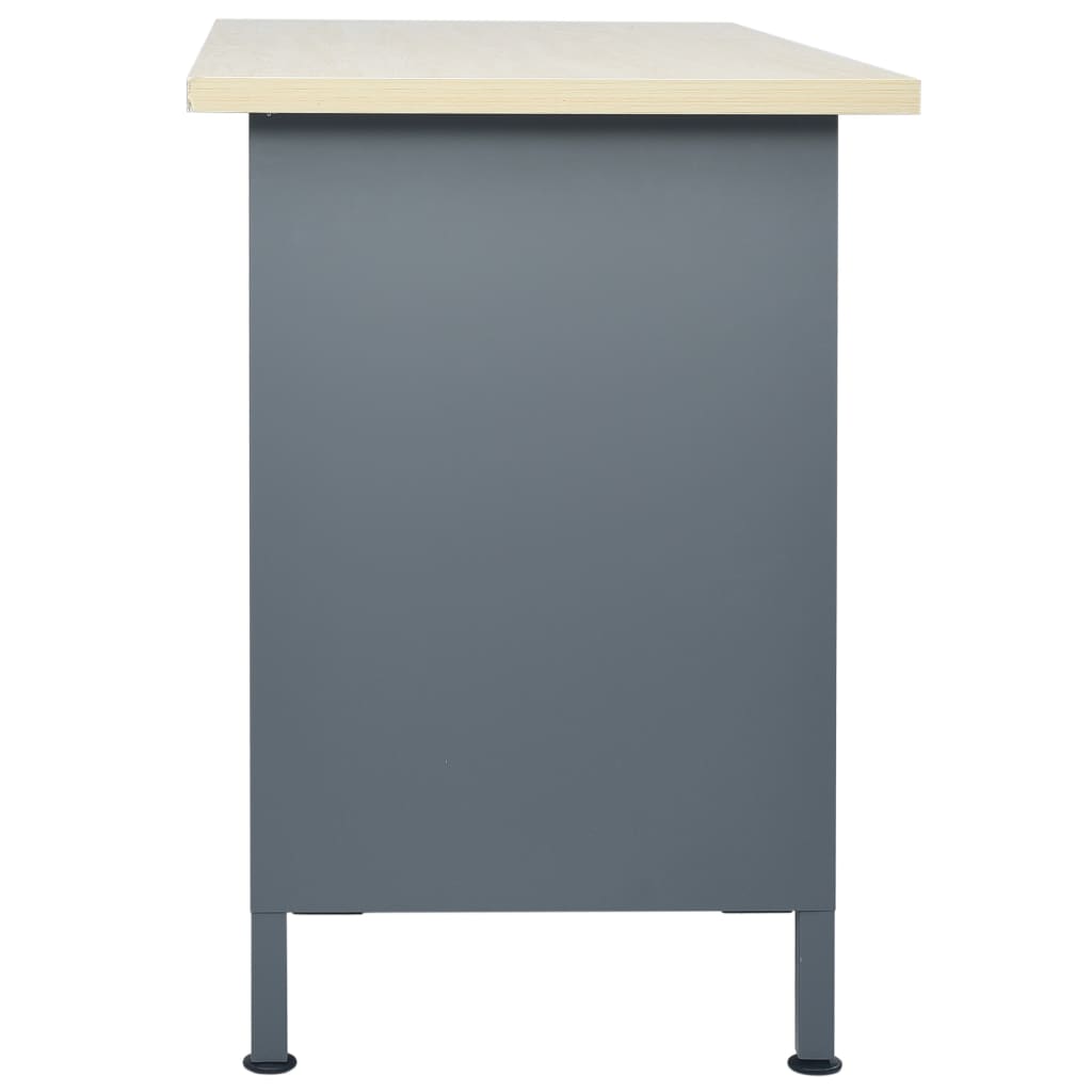 Työtaso Musta 120X60X85 Cm Teräs