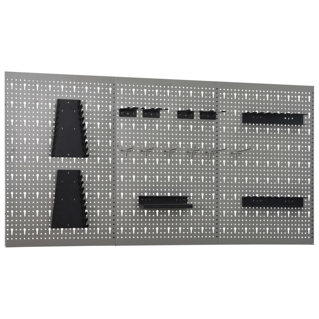 Seinään Kiinnitettävät Työkalutaulut 3 Kpl 40X58 Cm Teräs