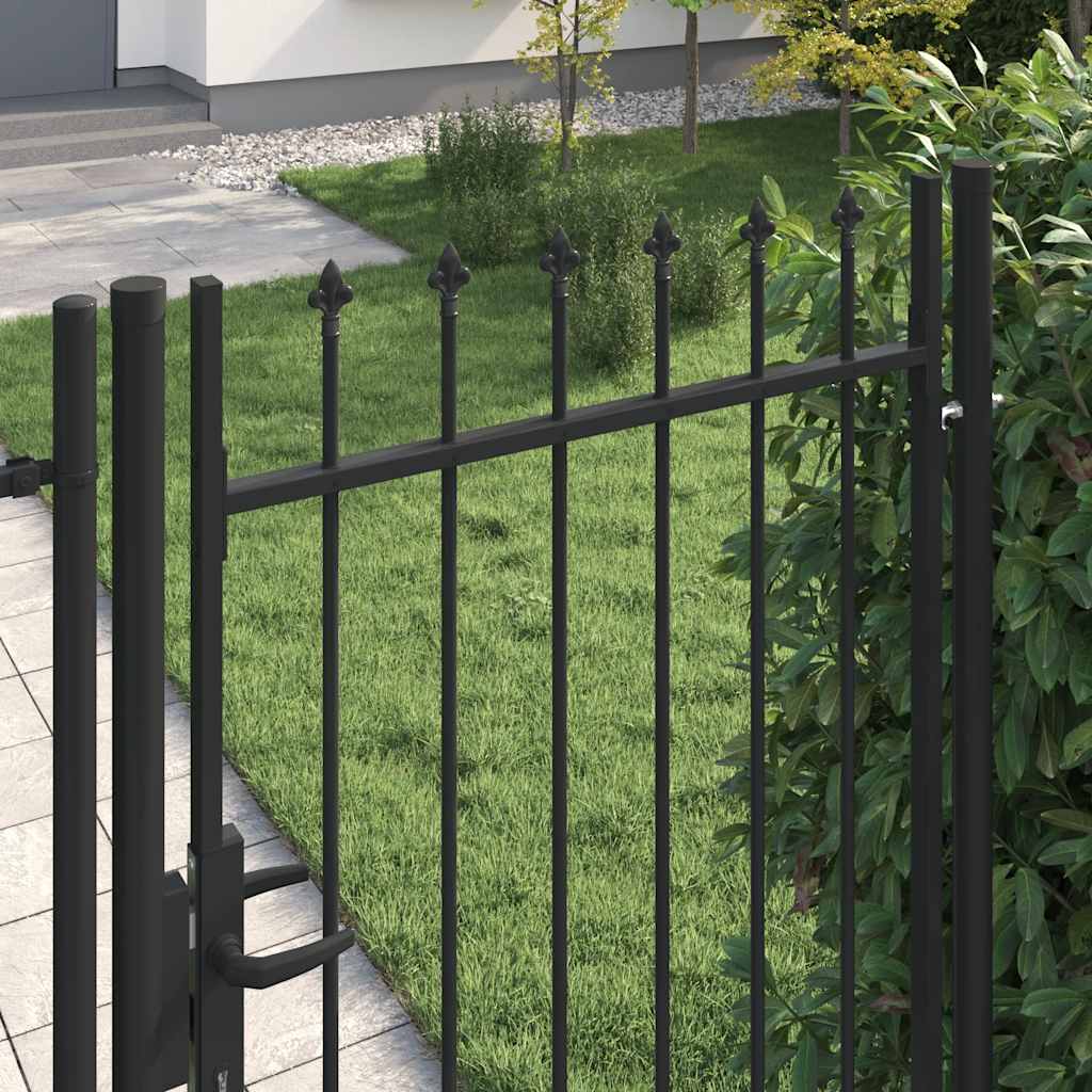 Aitaportti Boxtel Yksiovinen Piikkikärki Teräs 1X1,75 M Musta