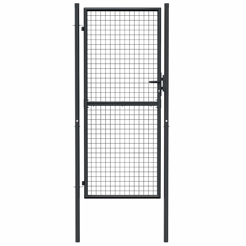 Verkkoportti Puutarhaan Galvanoitu Teräs 100X200 Cm Harmaa