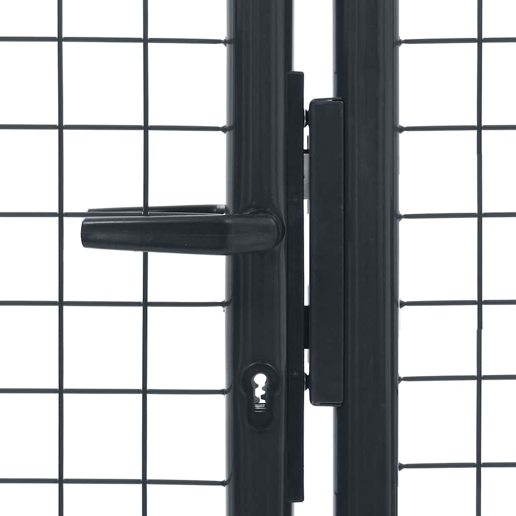 Verkkoportti Puutarhaan Galvanoitu Teräs 400X100 Cm Harmaa