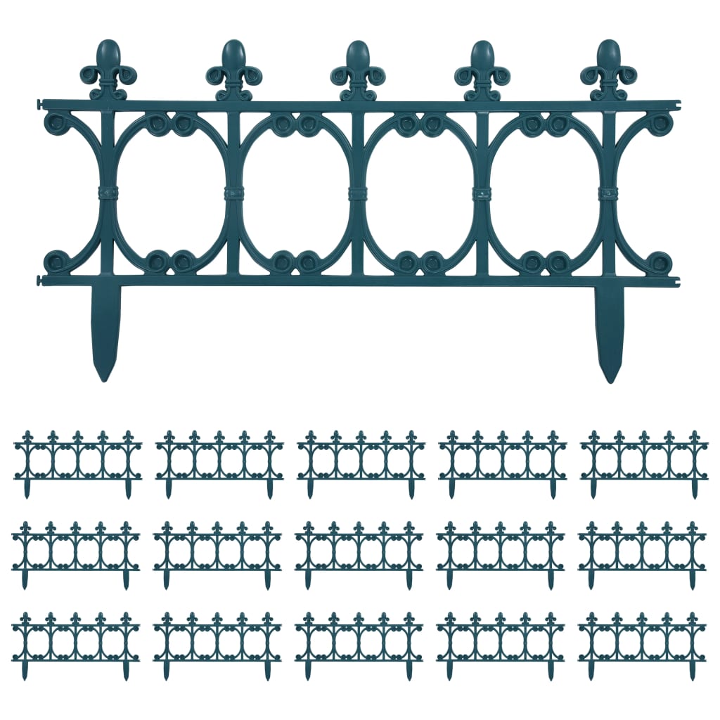 Nurmikonreunukset 16 Kpl Vihreä 10 M Pp