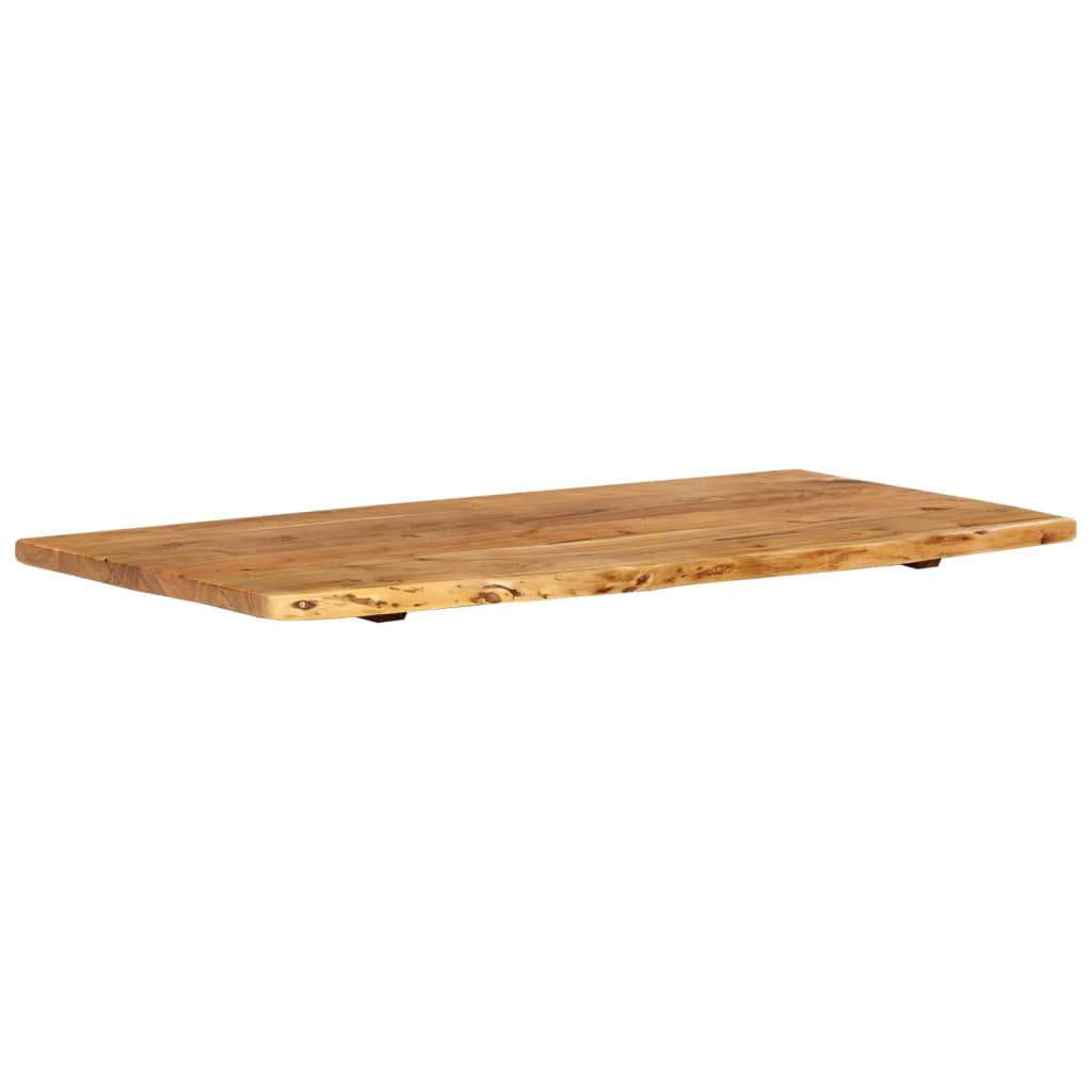 Kylpyhuoneen Peilipöydän Levy Täysi Akaasiapuu 100X52X2,5 Cm