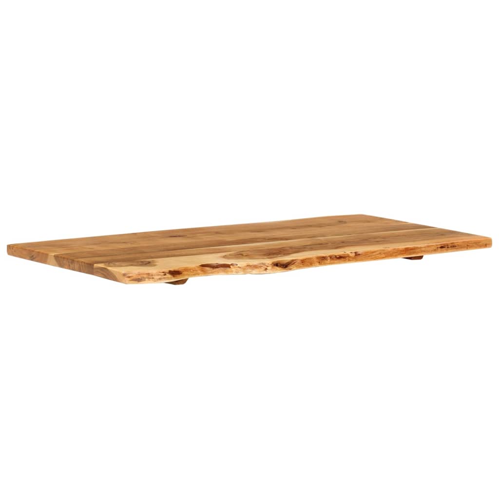 Kylpyhuoneen Peilipöydän Levy Täysi Akaasiapuu 100X52X2,5 Cm