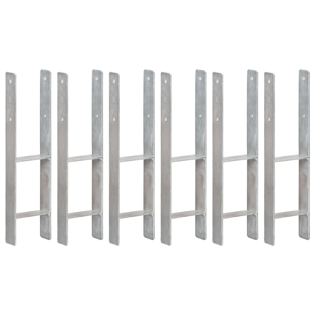 Aita-Ankkurit 6 Kpl Hopea 14X6X60 Cm Galvanoitu Teräs
