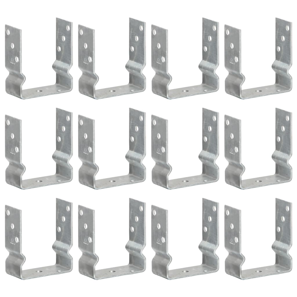 Aita-Ankkurit 12 Kpl Hopea 12X6X15 Cm Galvanoitu Teräs