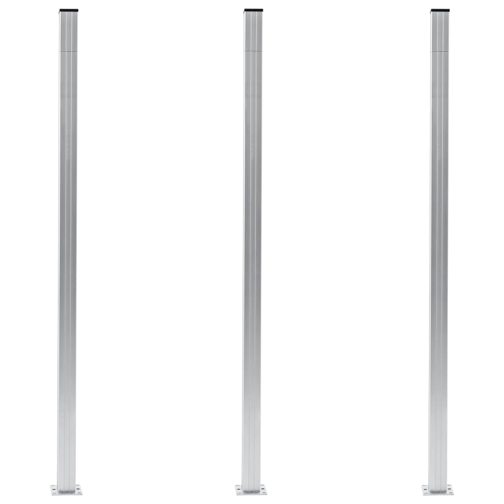 Aitatolpat 3 Kpl Alumiini 185 Cm