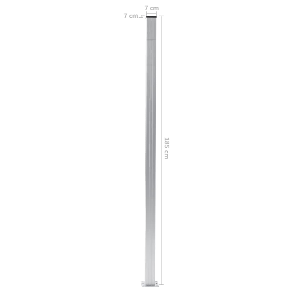 Aitatolpat 3 Kpl Alumiini 185 Cm