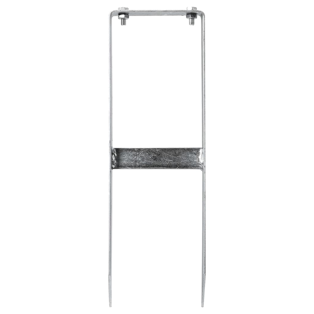 Aitatolppapiikit 2 Kpl Wpc Aitaan Teräs 40 Cm