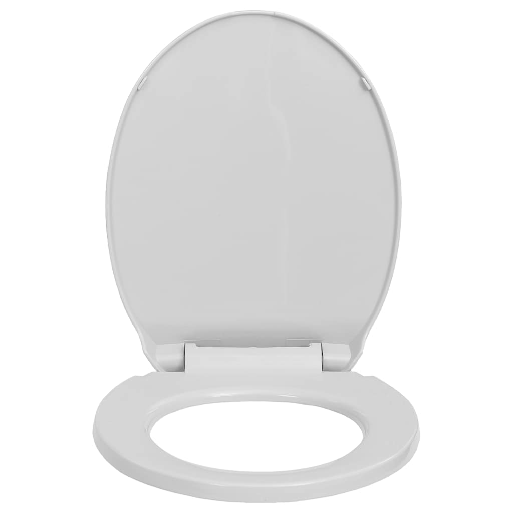 Wc-Istuin Pehmeästi Sulkeutuva Vaaleanharmaa Soikea