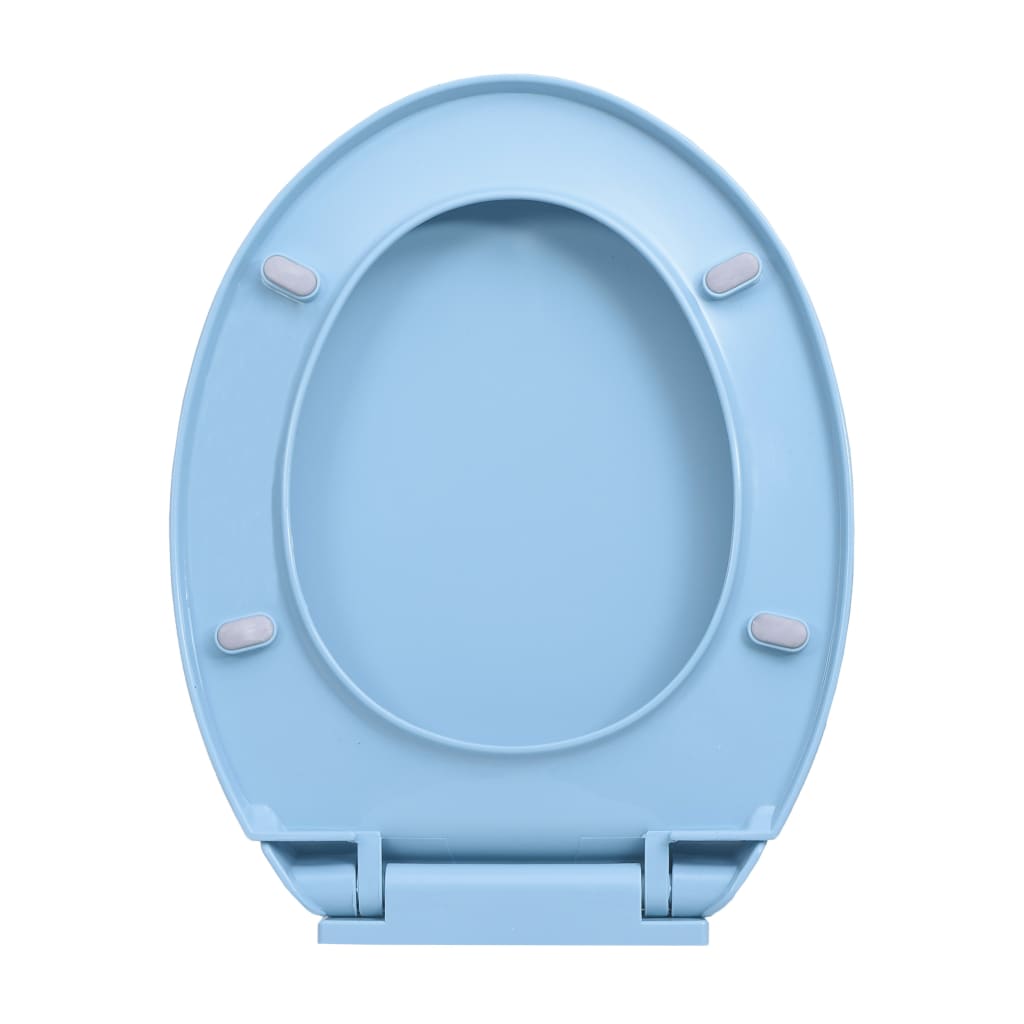 Wc-Istuin Pehmeästi Sulkeutuva Sininen Soikea