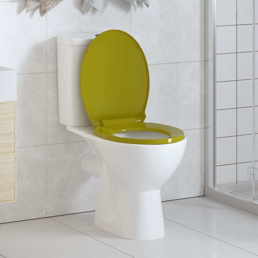 Wc-Istuin Pehmeästi Sulkeutuva Vihreä Soikea