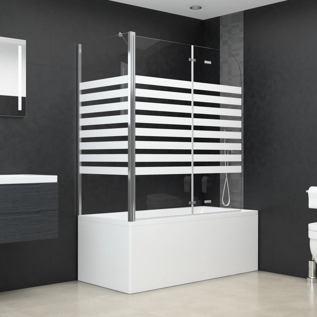 Kylpyammeen Seinä 120X68X130 Cm Karkaistu Lasi Viiva