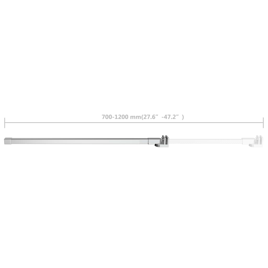 Suihkuseinän Tukivarsi Ruostumaton Teräs 70-120 Cm